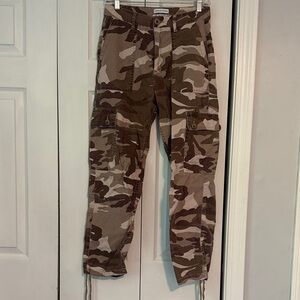 Brown Camouflage Cargo Pants